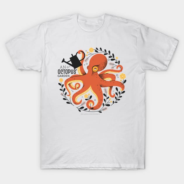 Octopus' Garden T-Shirt by Lucie Rice Illustration and Design, LLC